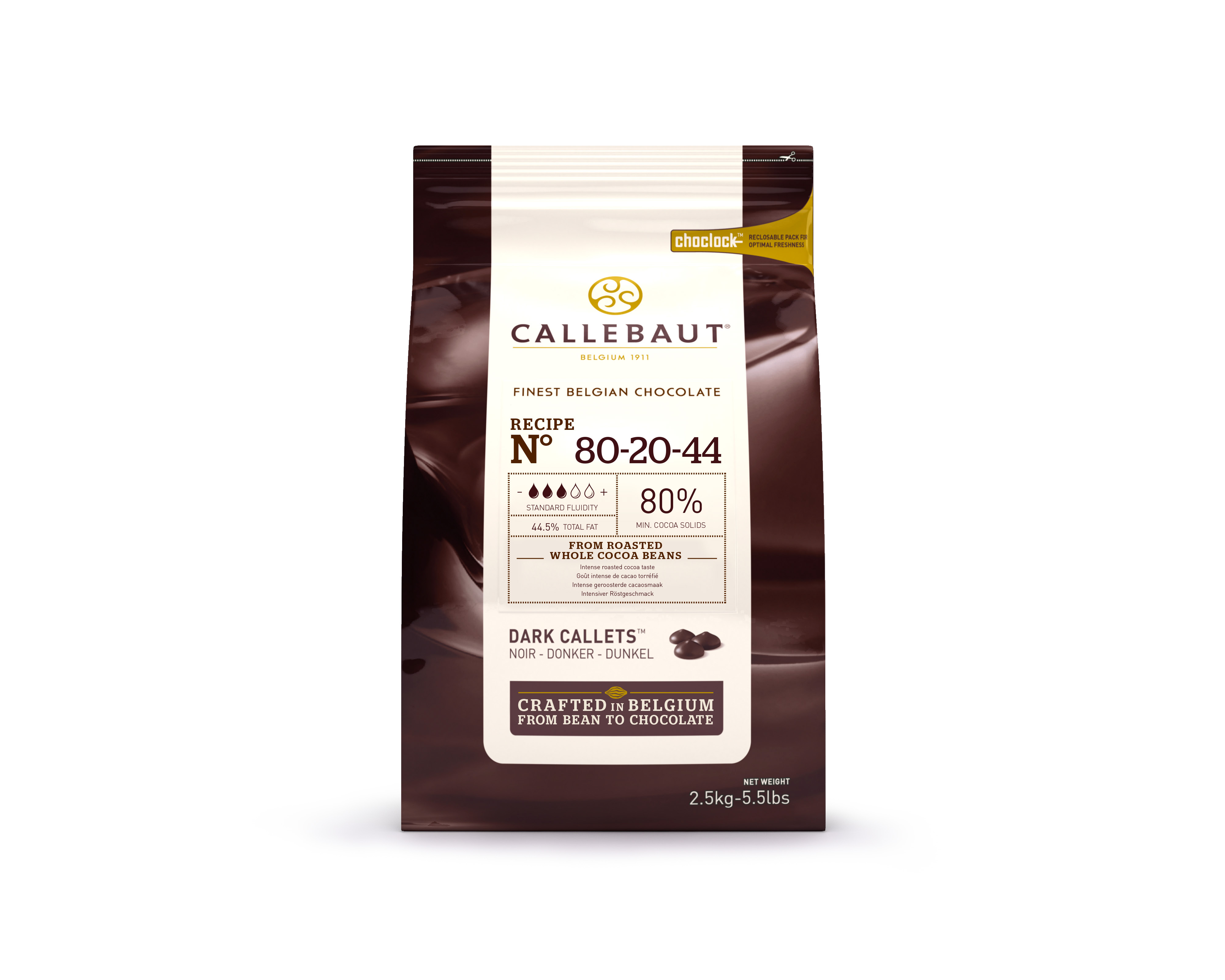 Callebaut 80% ԴԱՌԸ ՇՈԿՈԼԱԴ  (2,5կգ փաթեթ)