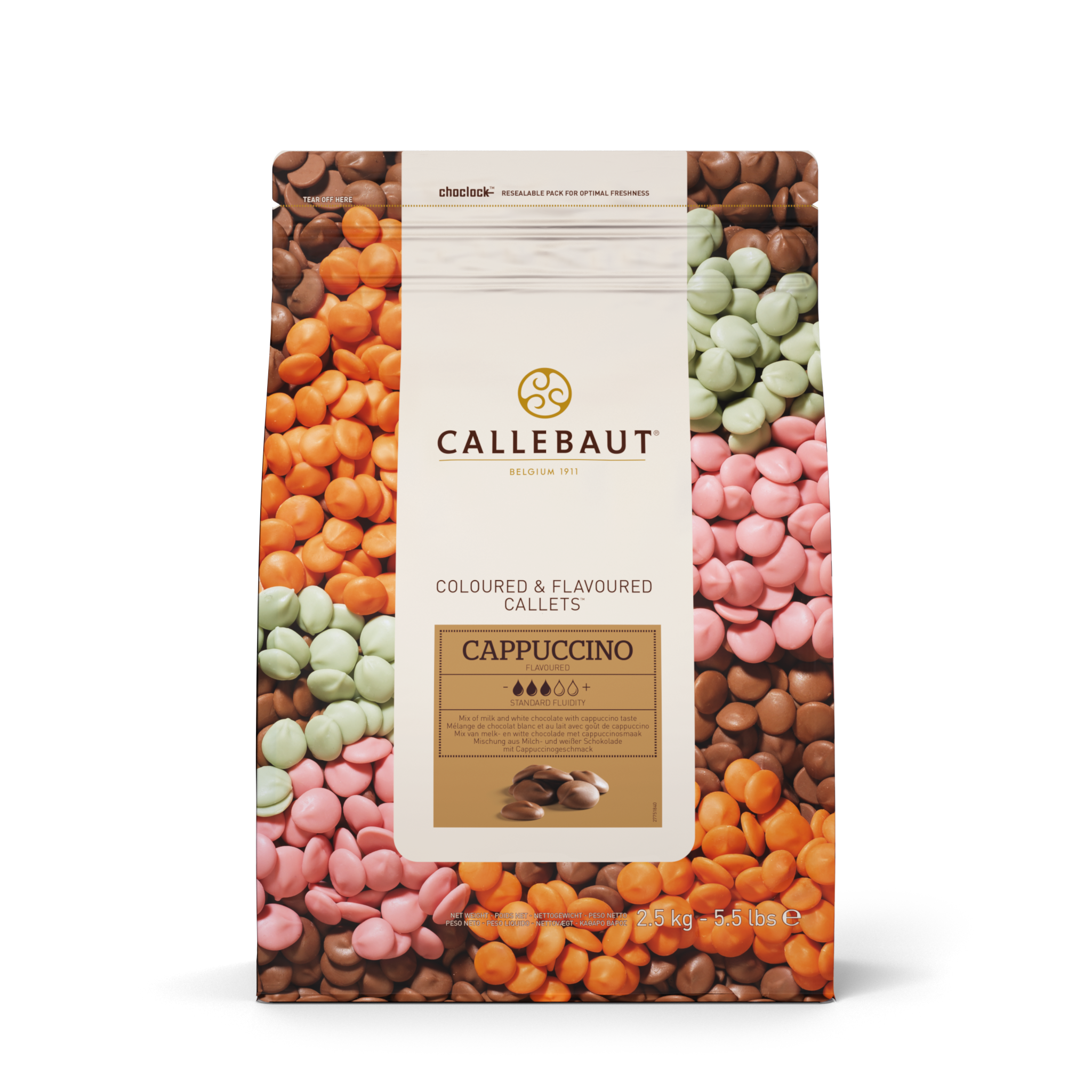 CALLEBAUT CAPPUCCINO chocolate 30.8% (2.5kg bag)