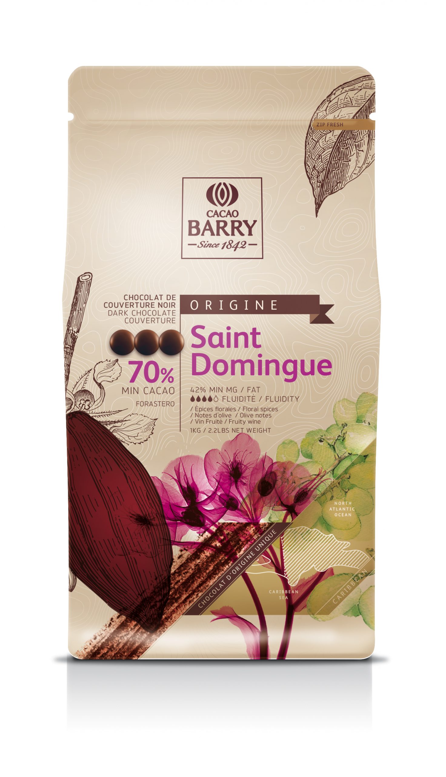 Cacao Barry 70% “Saint Domingue” (1kg bag)