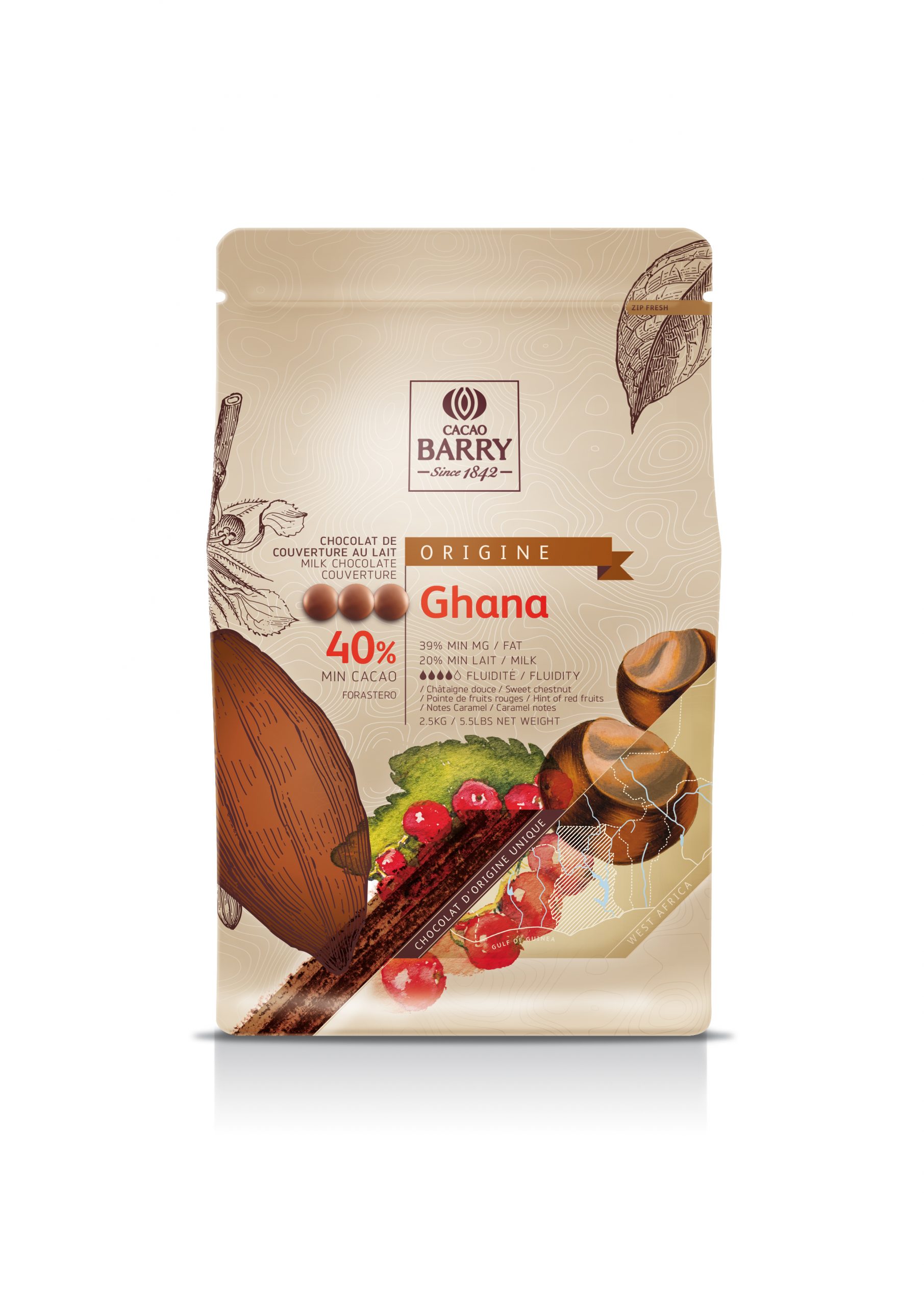 Cacao Barry 40% “Ghana”  (1kg bag)