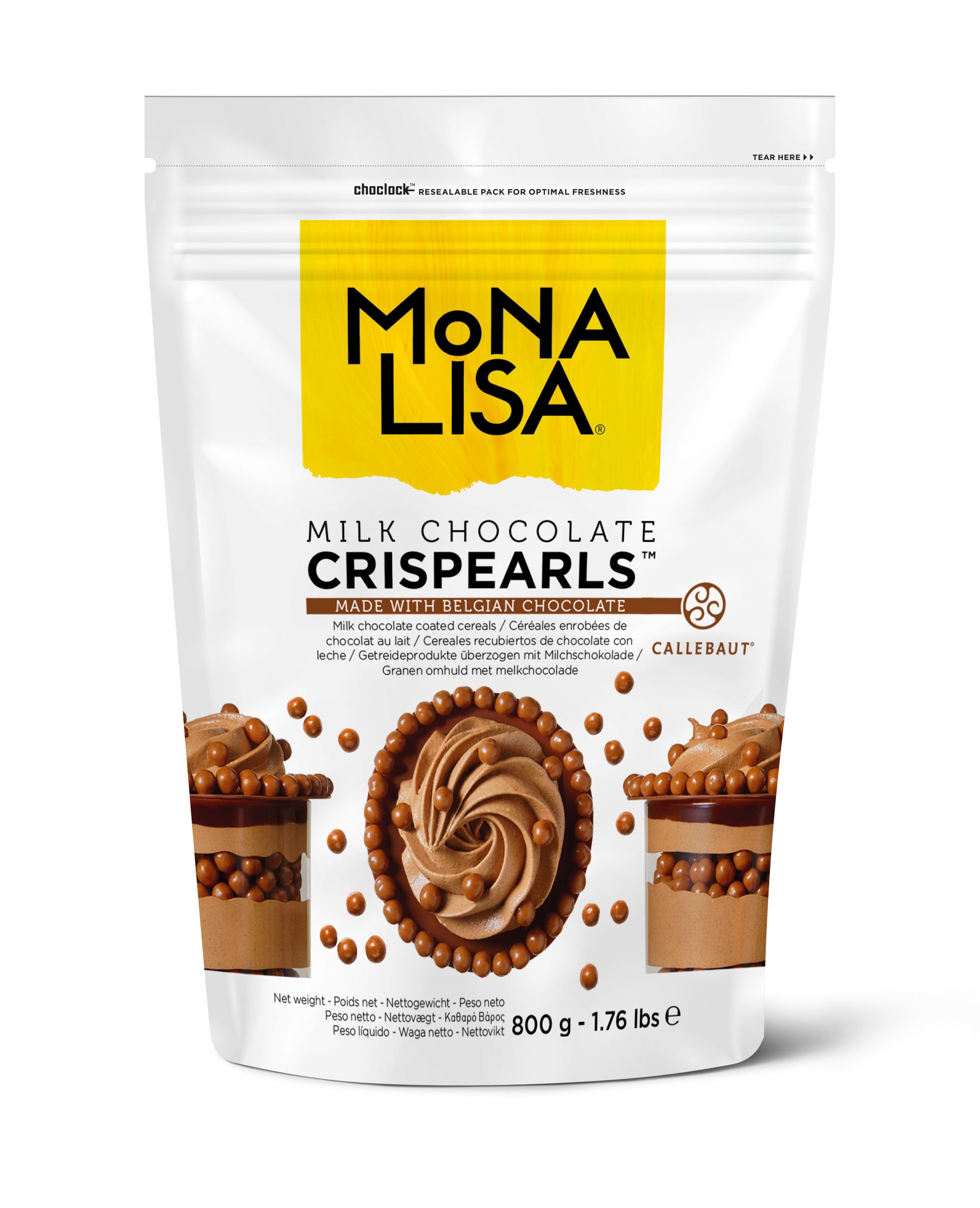MONA LISA Crispearls with milk chocolate (800g)