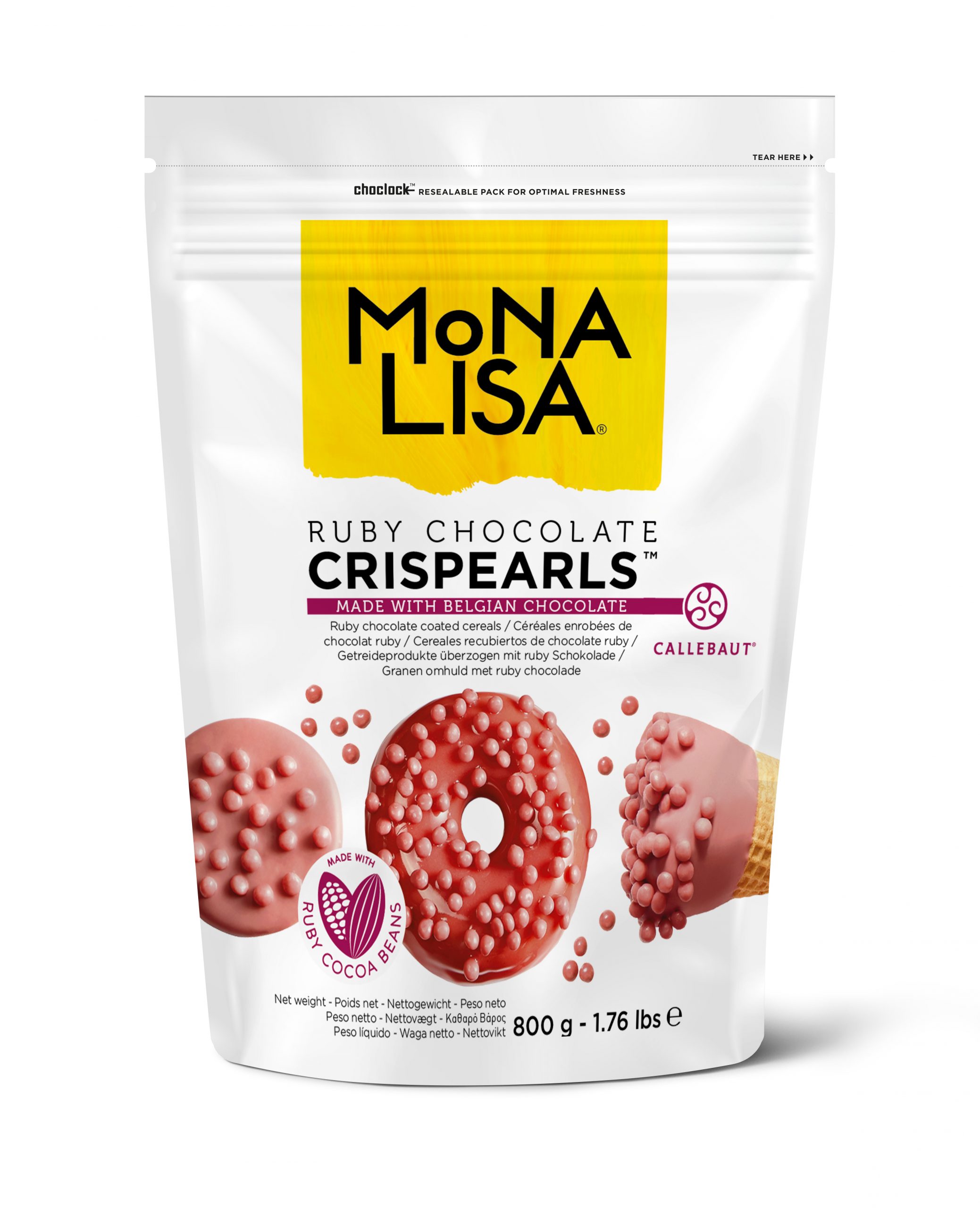 MONA LISA  Crispearls with ruby chocolate (800g)