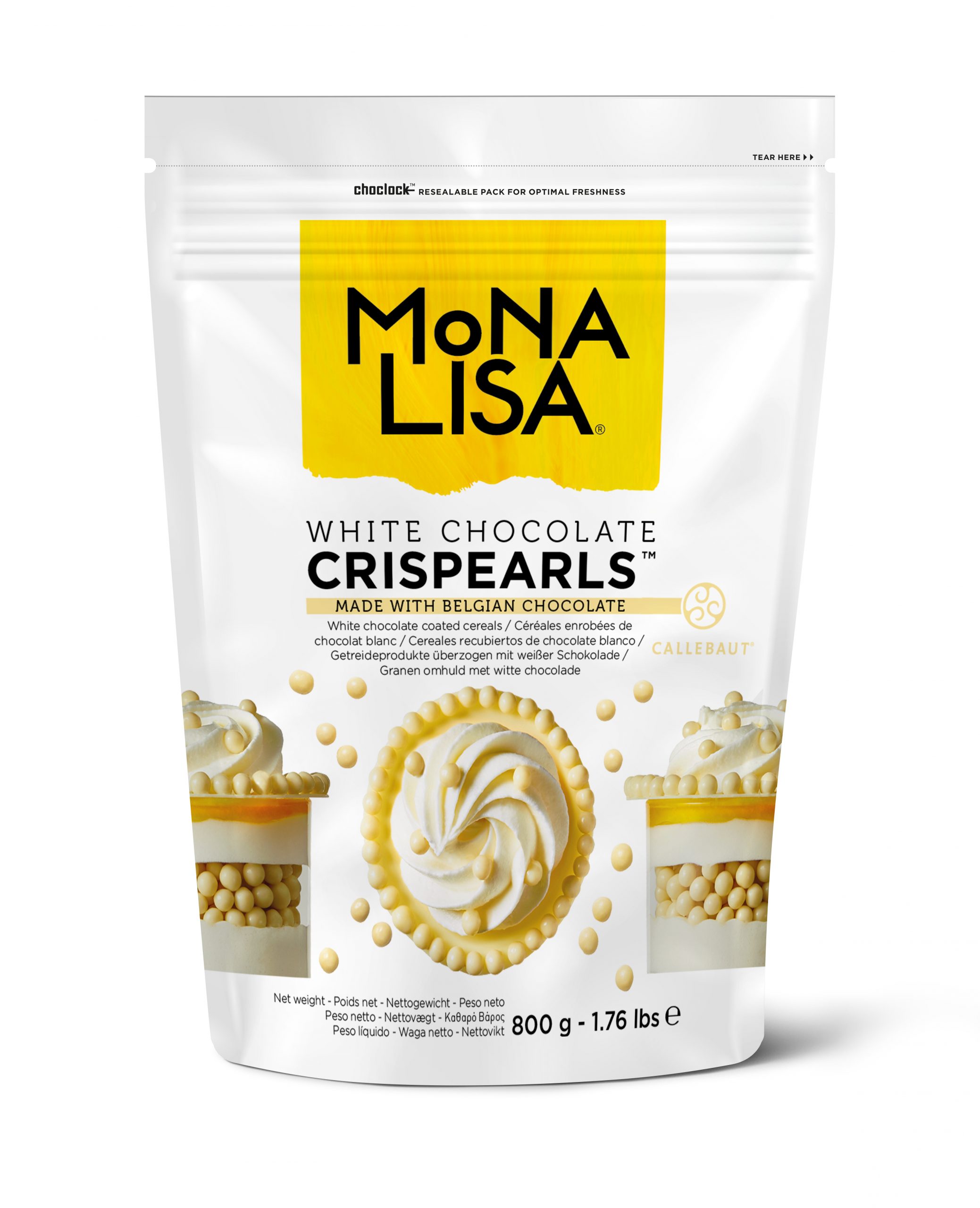 MONA LISA  Crispearls with  white  chocolate (800g)